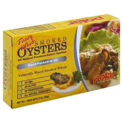 Polar Smoked Oysters, Fancy Whole