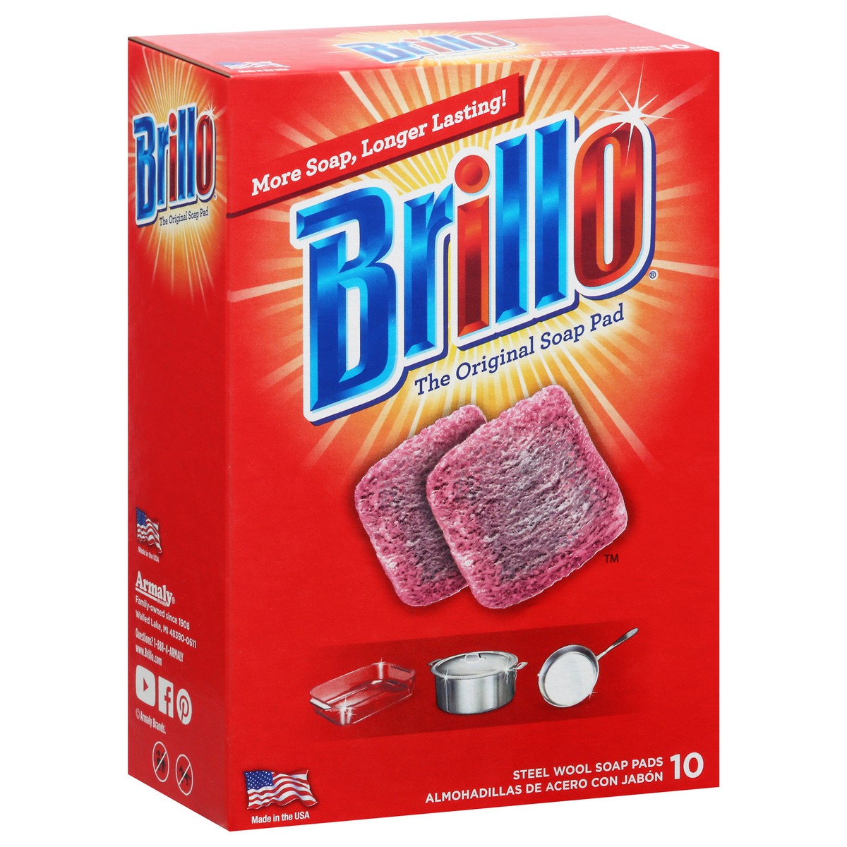 slide 9 of 9, Brillo Pads, 10 ct