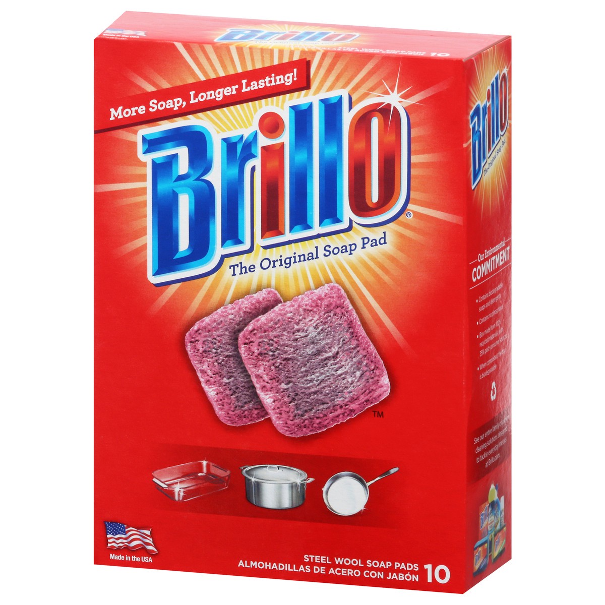 slide 4 of 9, Brillo Pads, 10 ct