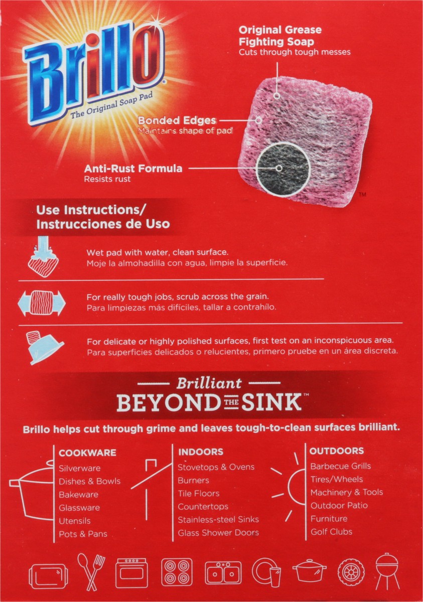 slide 3 of 9, Brillo Pads, 10 ct