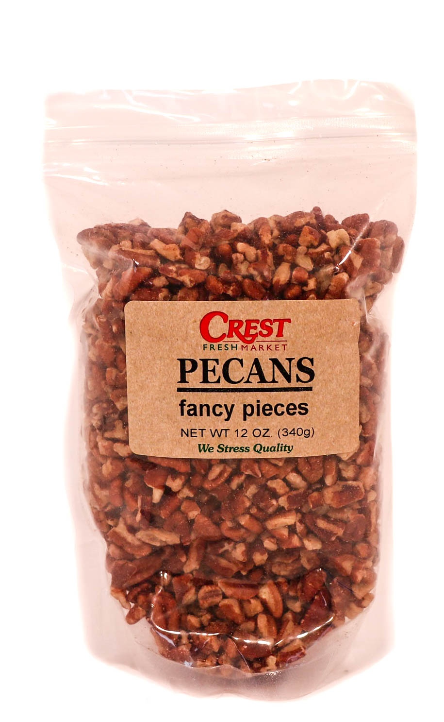 slide 1 of 1, Crest Fresh Market Pecan Pieces, 12 oz