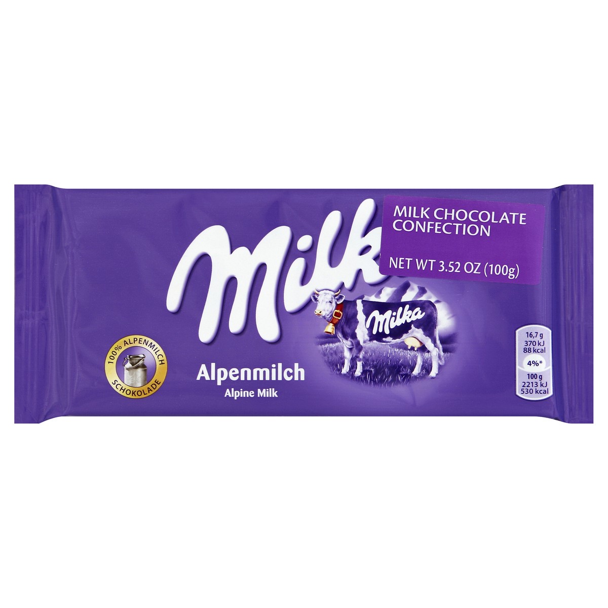 slide 3 of 6, Milka Milk Chocolate Confection 3.52 oz, 3.52 oz