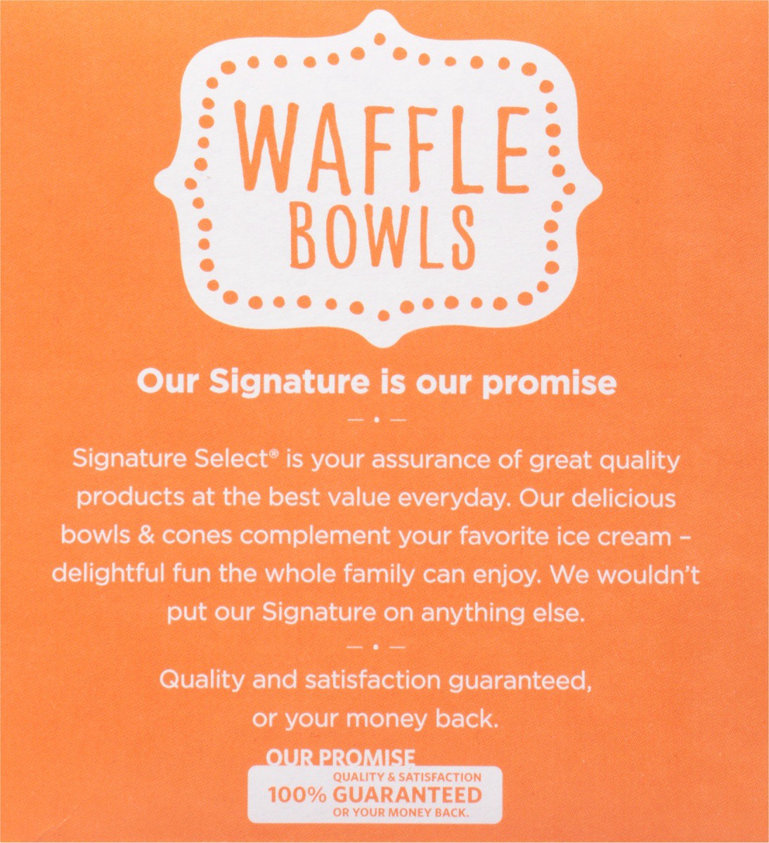 slide 7 of 9, Signature Select Waffle Bowls 10 ea, 10 ct