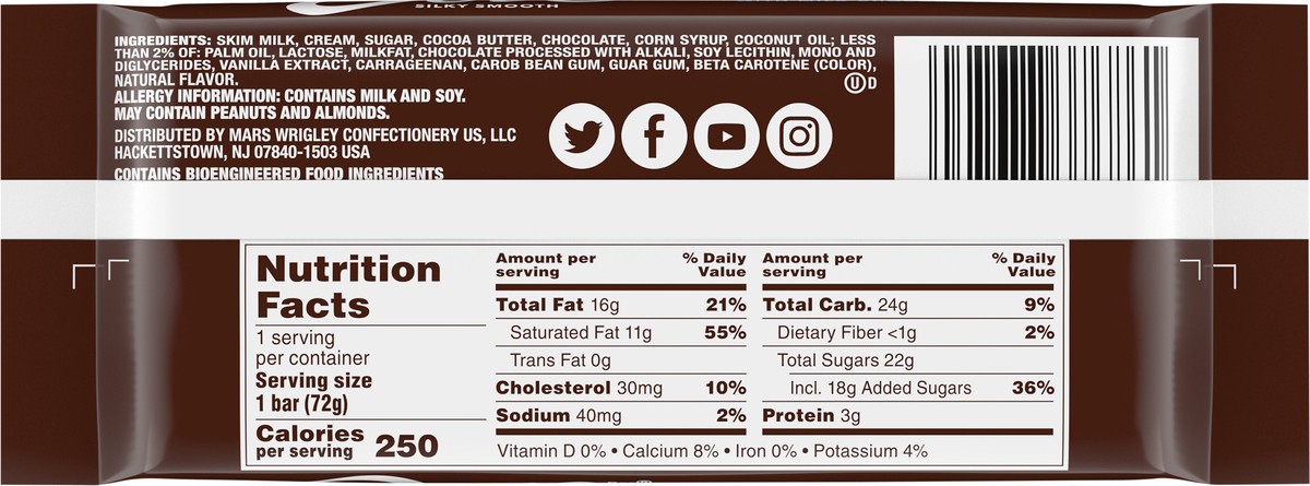 slide 9 of 9, DOVE Vanilla Ice Cream Bar Coated With Milk Chocolate, 1 ct, 2.89 fl oz