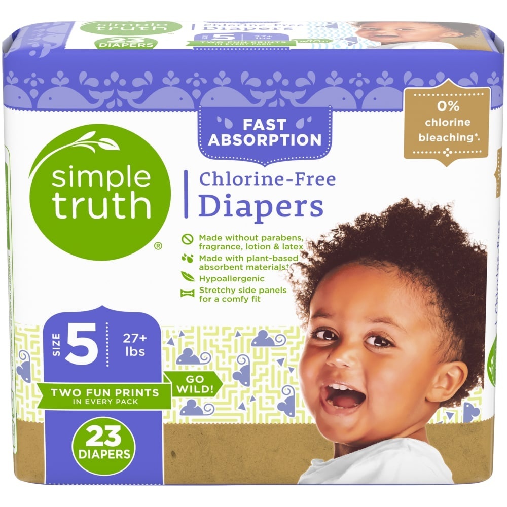 slide 1 of 1, Simple Truth Diapers 23 ea, 23 ct