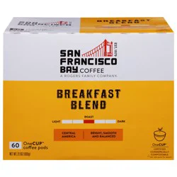 SF Bay Coffee Breakfast Blend Coffee 60 OneCup Coffee Pods