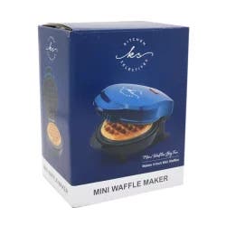Kitchen Selectives Mini Waffle Maker, Blue