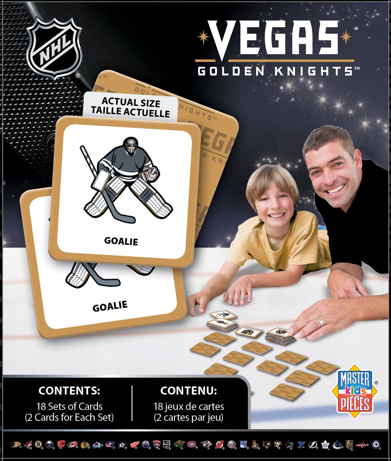 slide 2 of 5, Masterpieces Las Vegas Golden Knights NHL Matching Game, 1 PK