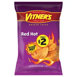 Vitner's Red Hot Potato Chips, 4.5 oz