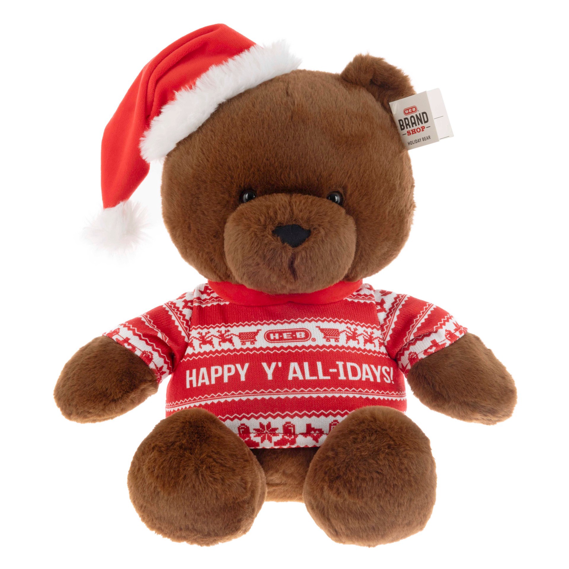 slide 1 of 1, H-E-B Brand Shop Holiday Partner Bear Plush, 13ftft