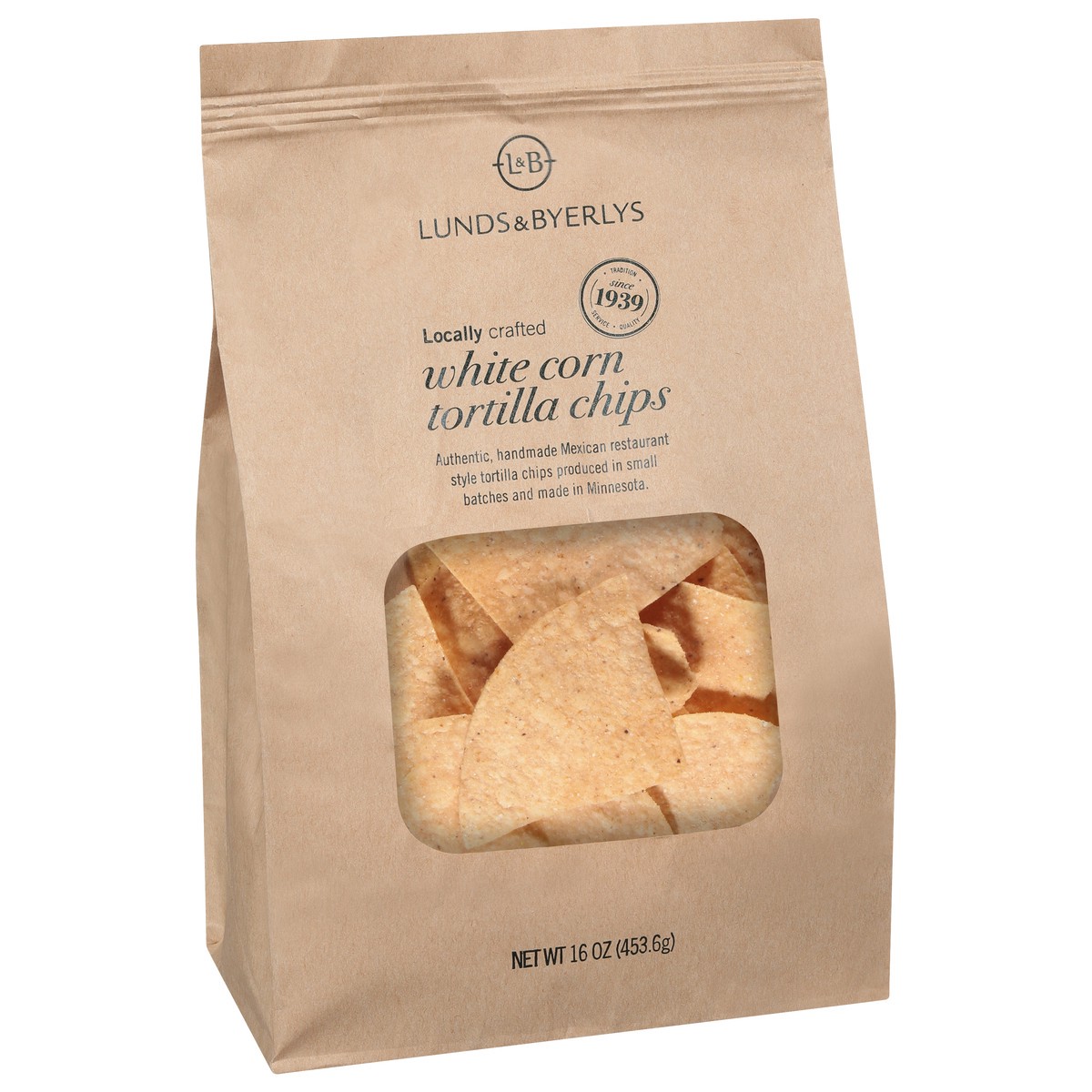 slide 9 of 13, Lunds & Byerlys White Corn Tortilla Chips 16 oz, 16 oz