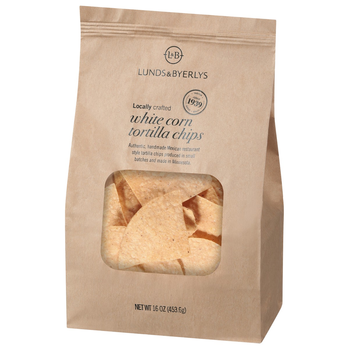 slide 12 of 13, Lunds & Byerlys White Corn Tortilla Chips 16 oz, 16 oz
