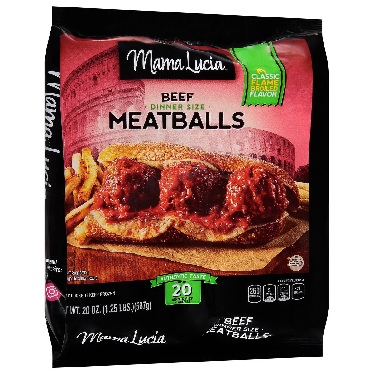 slide 2 of 11, Mama Lucia All Beef Italian-Style Meatballs, 