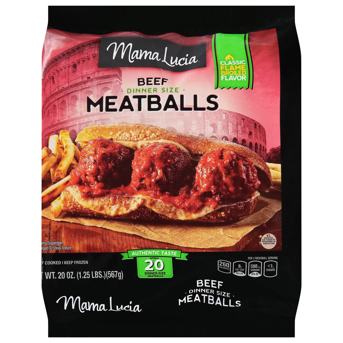 slide 11 of 11, Mama Lucia All Beef Italian-Style Meatballs, 