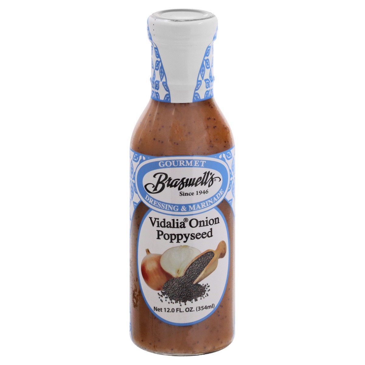 slide 13 of 13, Braswell's Vidalia Onion Poppyseed Dressing & Marinade 12 oz, 12 oz