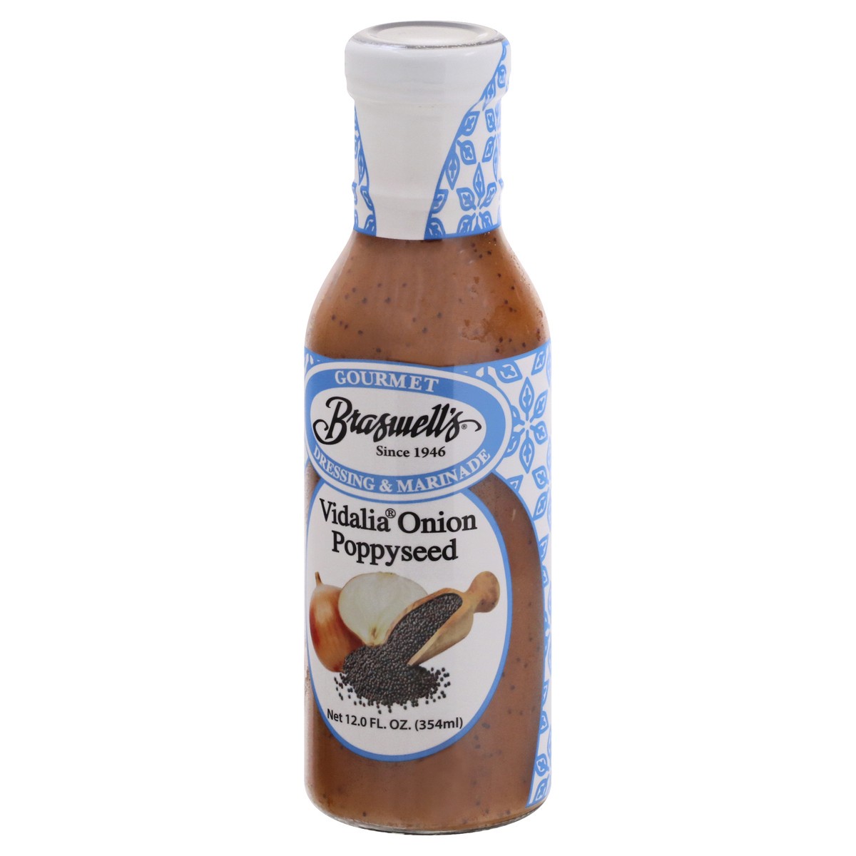 slide 4 of 13, Braswell's Vidalia Onion Poppyseed Dressing & Marinade 12 oz, 12 oz