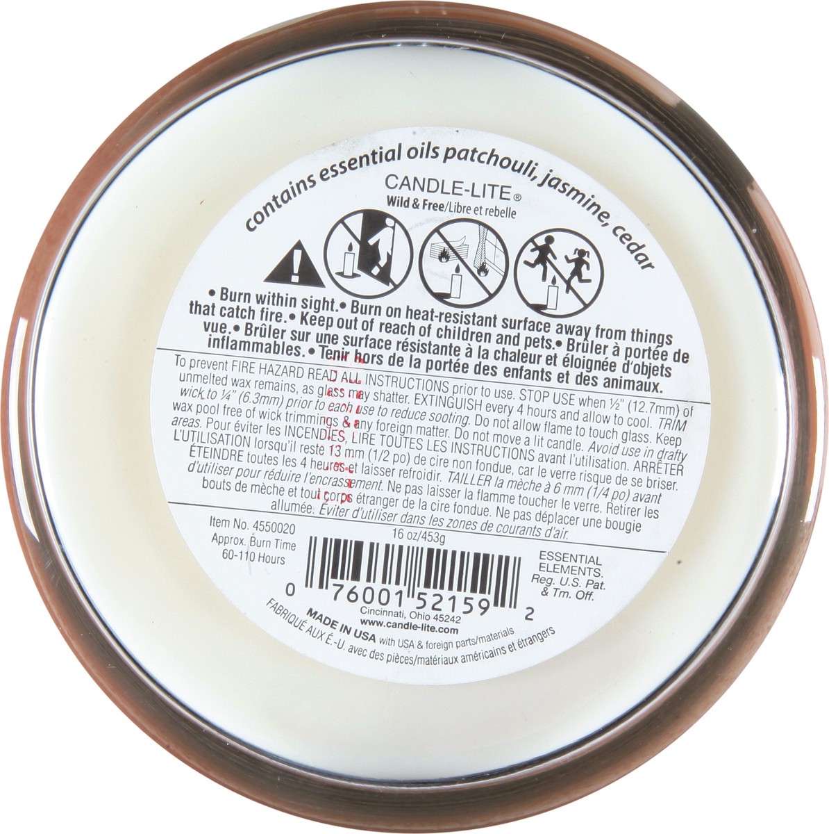 slide 2 of 9, Candle Lite Essential Elements Wild And Free Wooden Wick Candle 16Oz, 1 ct