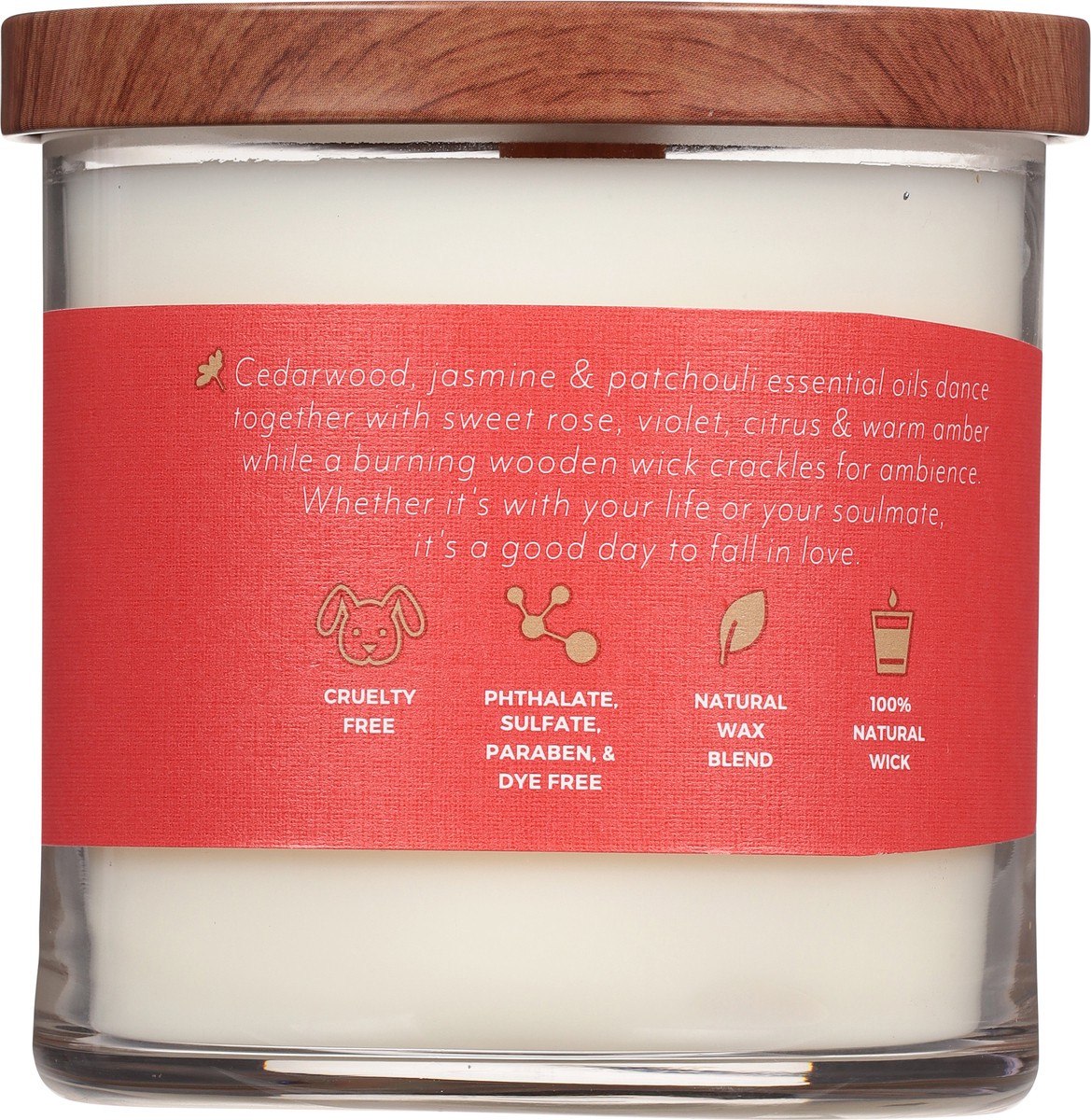 slide 6 of 9, Candle Lite Essential Elements Wild And Free Wooden Wick Candle 16Oz, 1 ct