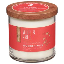 Candle Lite Essential Elements Wild And Free Wooden Wick Candle 16Oz