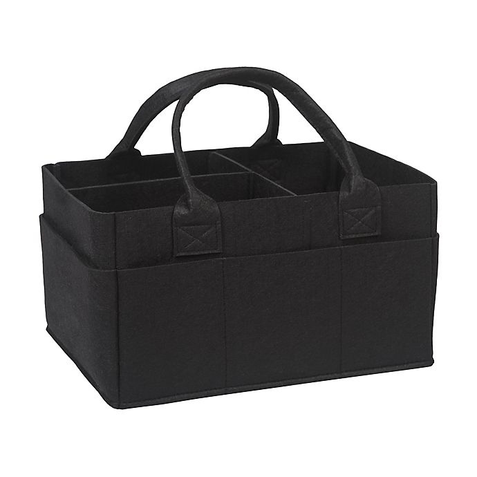 slide 1 of 4, Sammy & Lou Felt Storage Caddy - Black, 1 ct