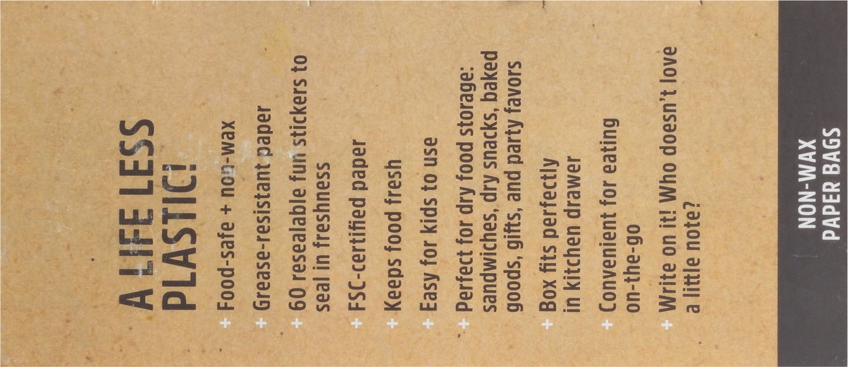 slide 6 of 9, LunchSkins Unbleached Compostable Quart Paper Bags, 50 ct