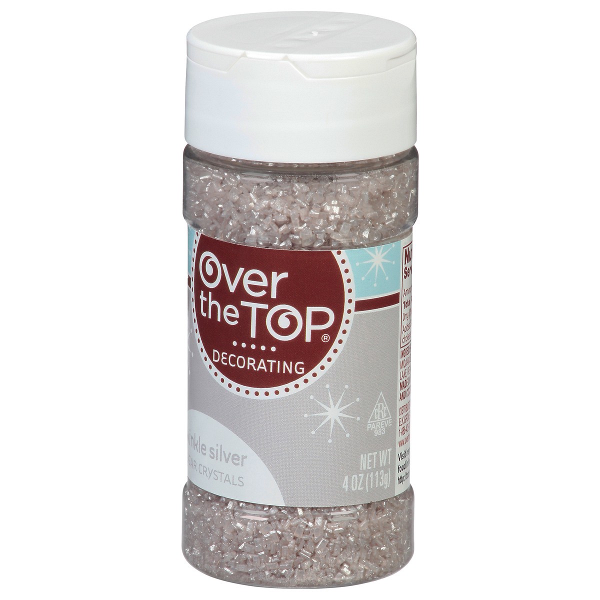 slide 7 of 9, Over The Top Decorating Twinkle Silver Sugar Crystals 4 oz, 4 oz