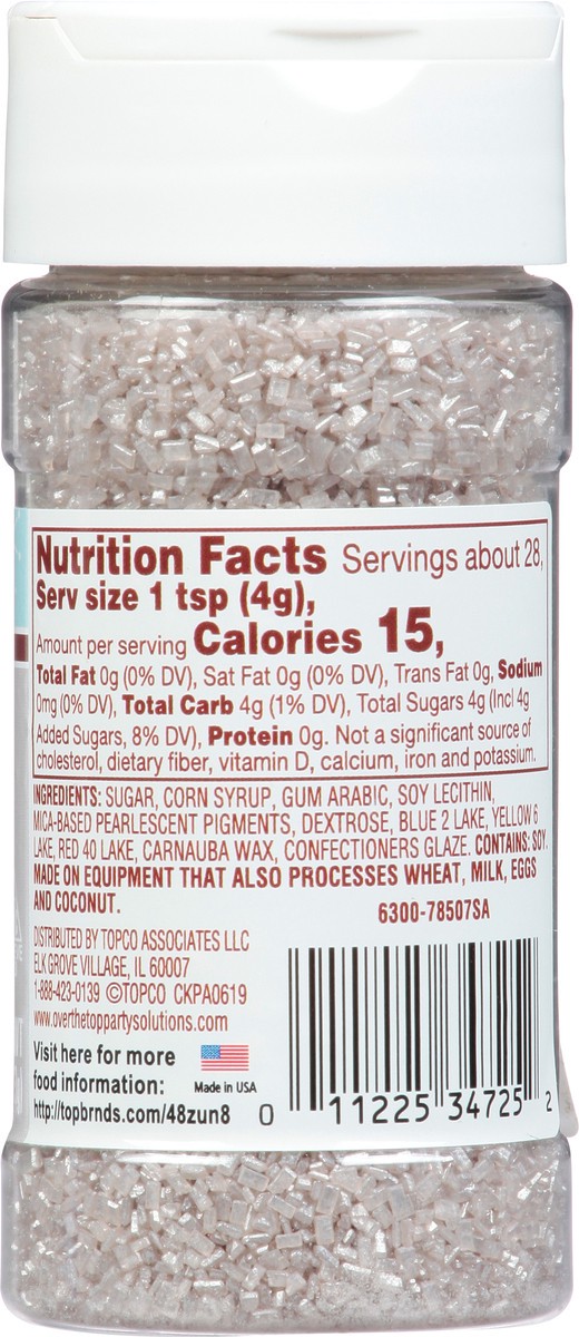 slide 2 of 9, Over The Top Decorating Twinkle Silver Sugar Crystals 4 oz, 4 oz