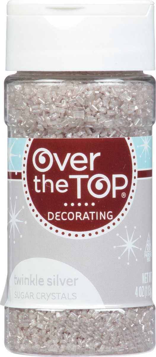 slide 5 of 9, Over The Top Decorating Twinkle Silver Sugar Crystals 4 oz, 4 oz