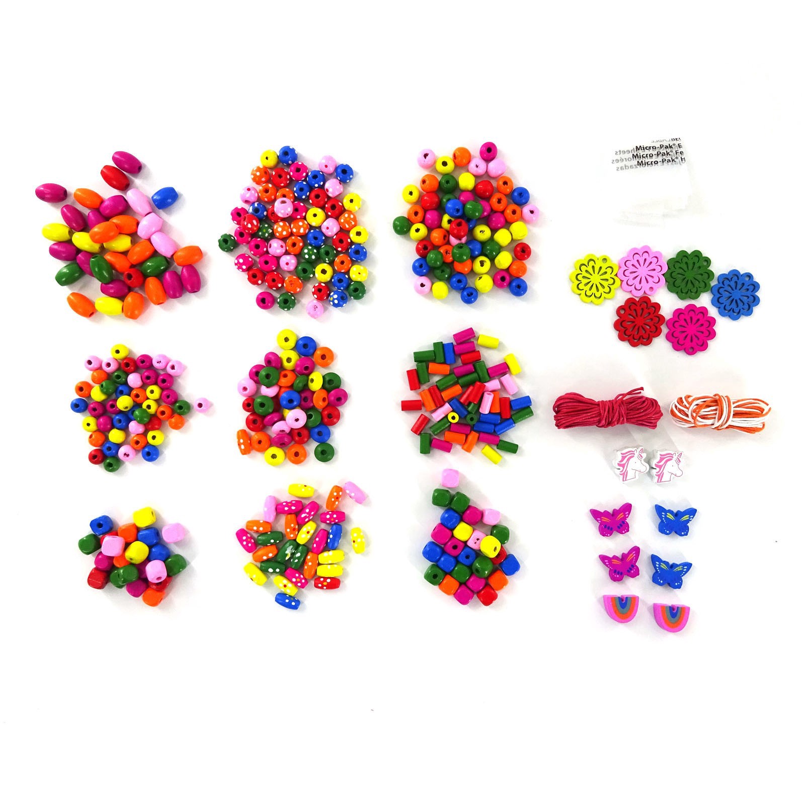 slide 2 of 3, Multicolor Assorted Wood Bead Box By Creatology, 1 ct