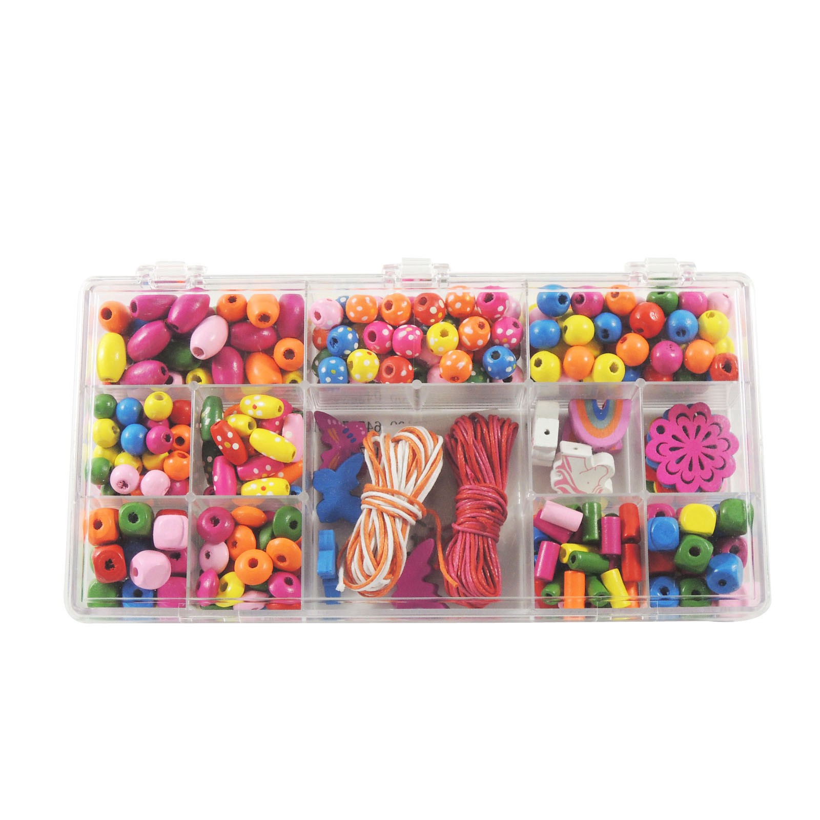 slide 3 of 3, Multicolor Assorted Wood Bead Box By Creatology, 1 ct