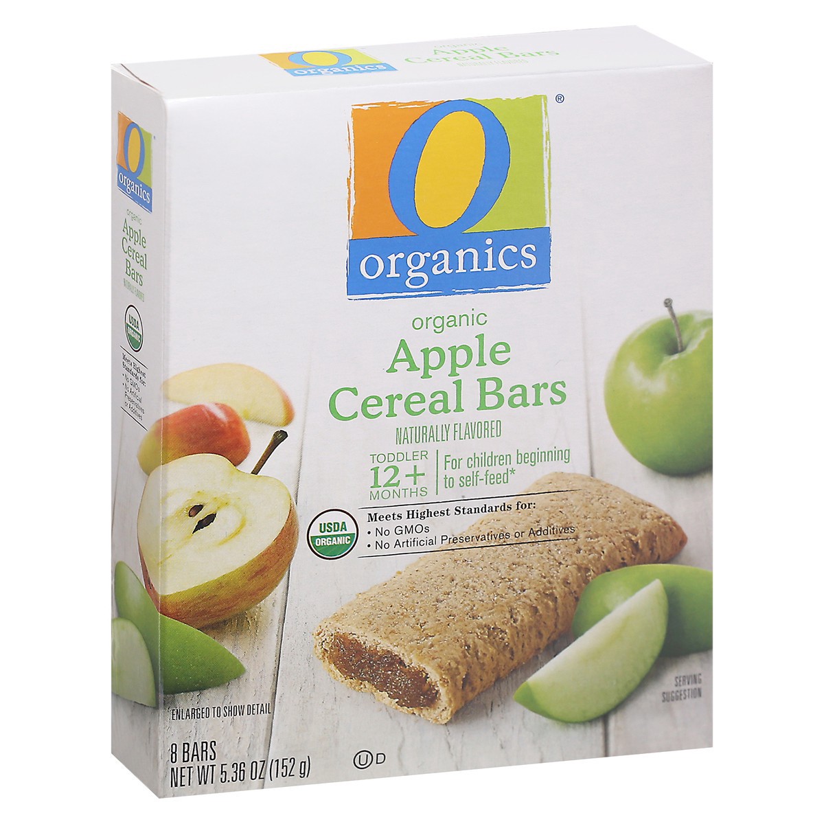 slide 2 of 9, O Organics Apple Cereal Bars For Toddlers, 8 ct; 0.67 oz