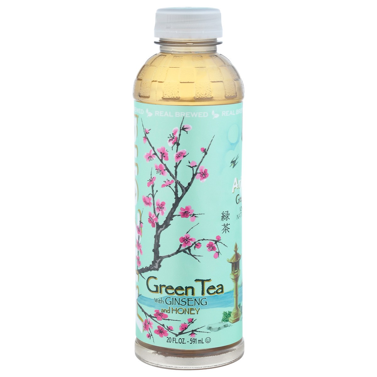 slide 3 of 9, AriZona Green Tea with Ginseng and Honey, 20 fl oz