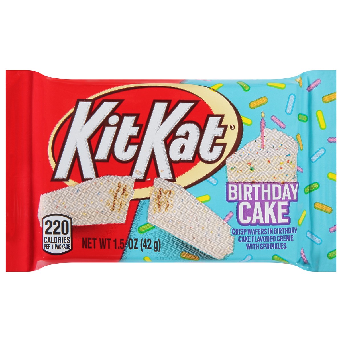 slide 11 of 14, KIT KAT Birthday Cake Crisp Wafers 1.5 oz, 1.5 oz