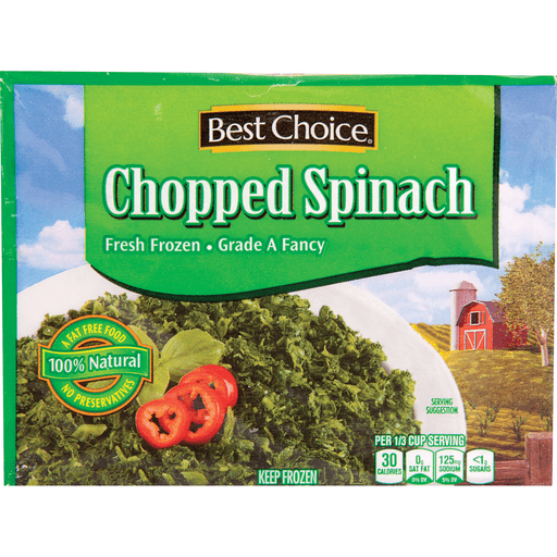 slide 1 of 1, Best Choice Chopped Spinach, 10 oz