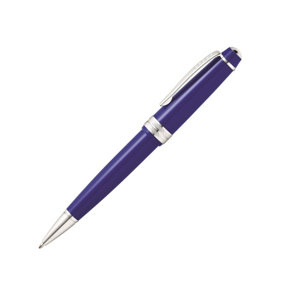 slide 1 of 3, Cross Bailey Light Ballpoint Pen, Medium Point, 1.0 Mm, Blue Barrel, Black Ink, 1 ct