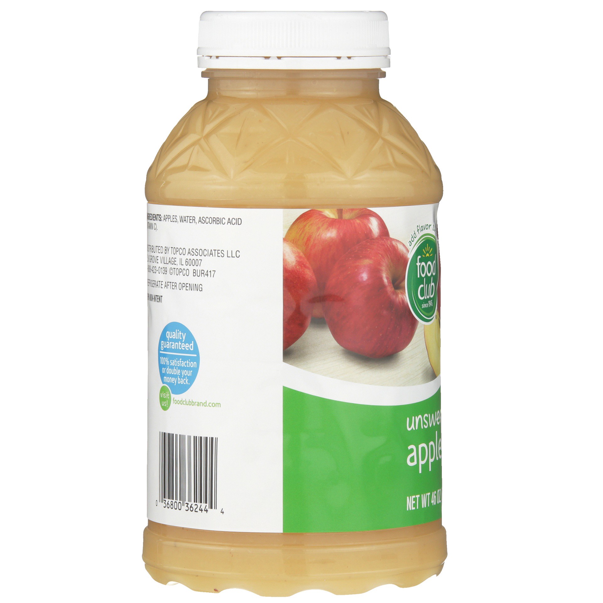 slide 2 of 6, Food Club Unsweetened Applesauce 46 oz, 46 oz