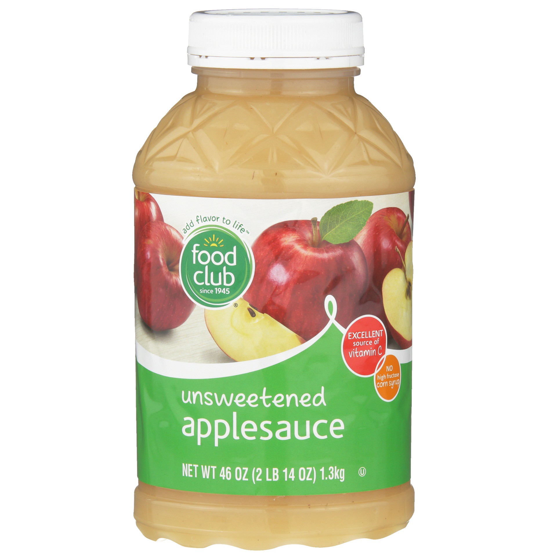 slide 1 of 6, Food Club Unsweetened Applesauce 46 oz, 46 oz