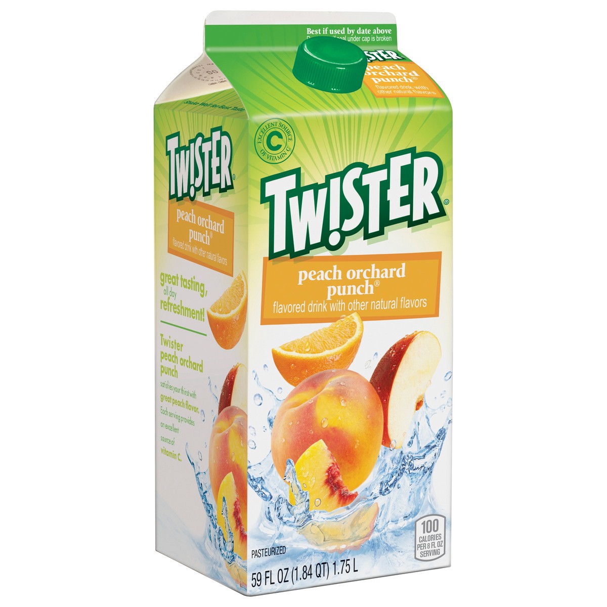 slide 5 of 9, Twister Tw!ster Peach Orchard Punch - 59 fl oz, 59 fl oz