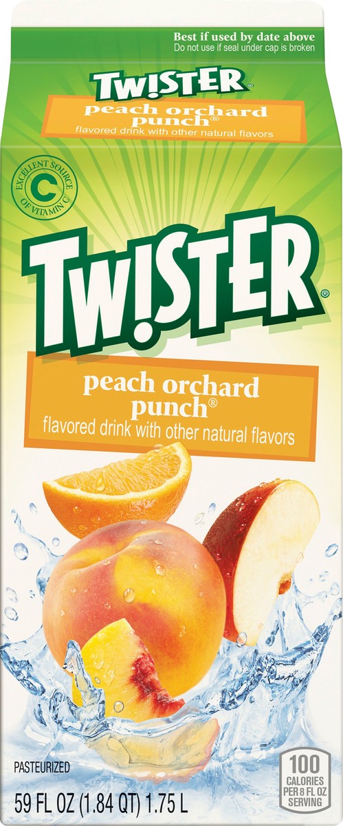 slide 6 of 9, Twister Tw!ster Peach Orchard Punch - 59 fl oz, 59 fl oz