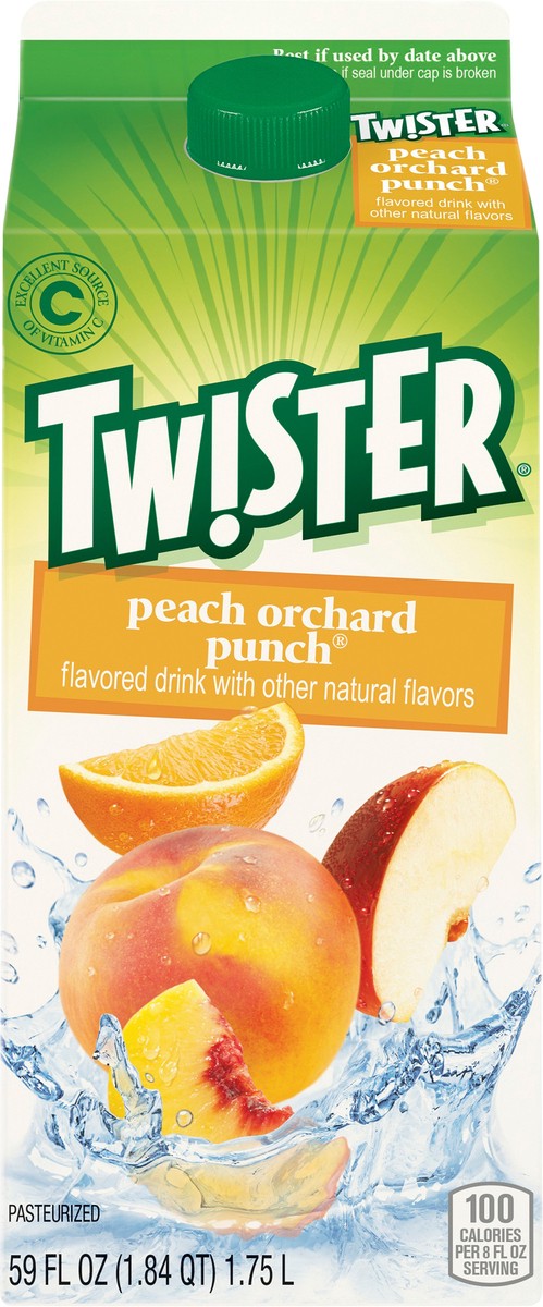 slide 9 of 9, Twister Tw!ster Peach Orchard Punch - 59 fl oz, 59 fl oz