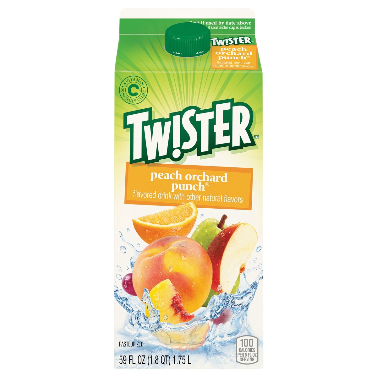 slide 1 of 9, Twister Tw!ster Peach Orchard Punch - 59 fl oz, 59 fl oz