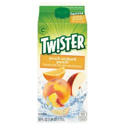 Twister Tw!ster Flavored Drink, Peach Orchard Punch, 59 fl oz