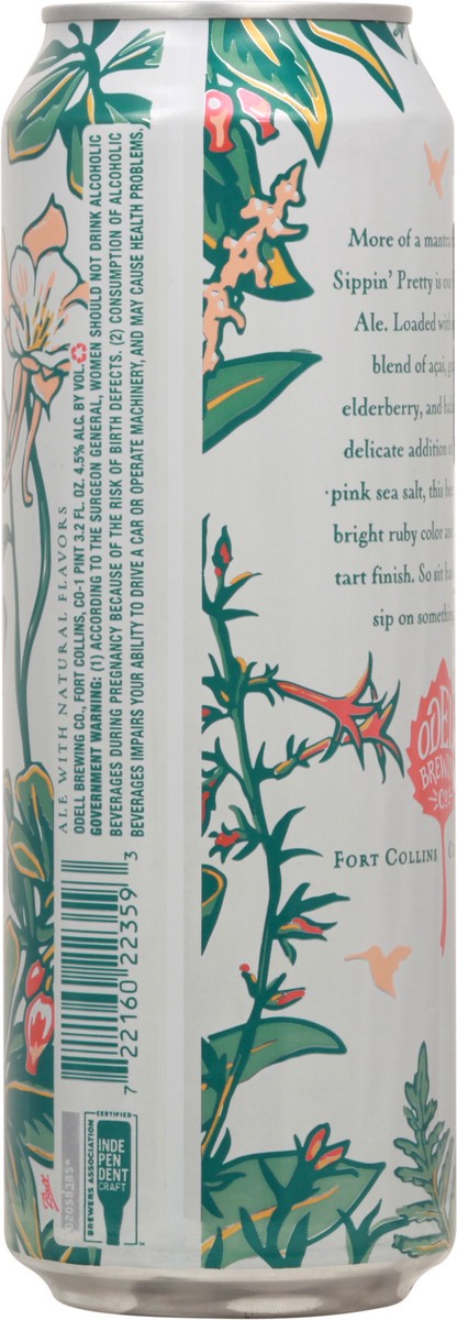 slide 3 of 9, ODELL BREWING CO Odell Brewing Sippin Pretty Fruited Sour - 19.2 fl oz. Can, 