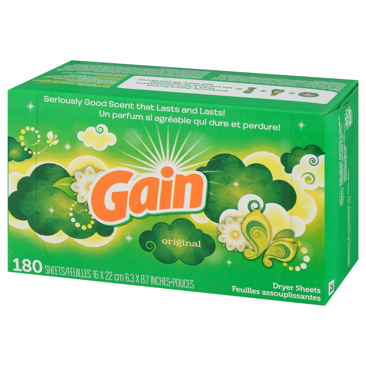 slide 11 of 16, Gain Original Dryer Sheets 180 ea, 180 ct