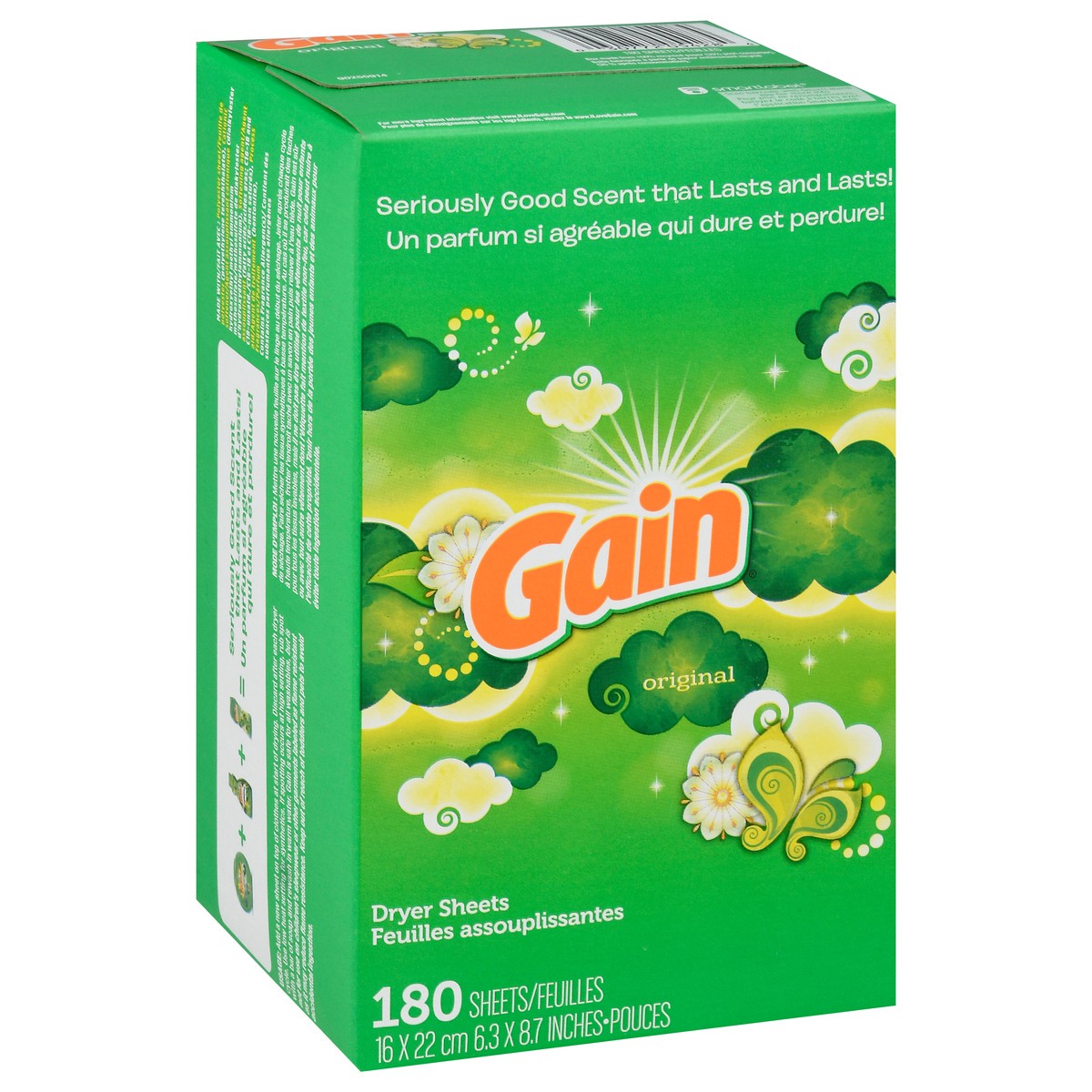 slide 5 of 16, Gain Original Dryer Sheets 180 ea, 180 ct