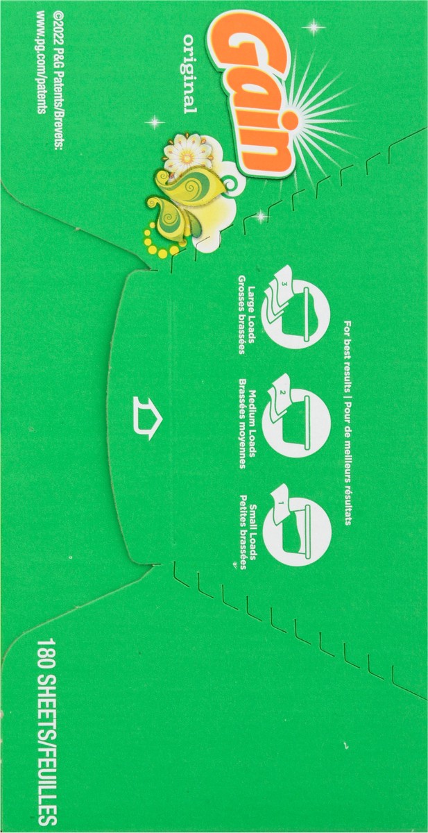 slide 3 of 16, Gain Original Dryer Sheets 180 ea, 180 ct