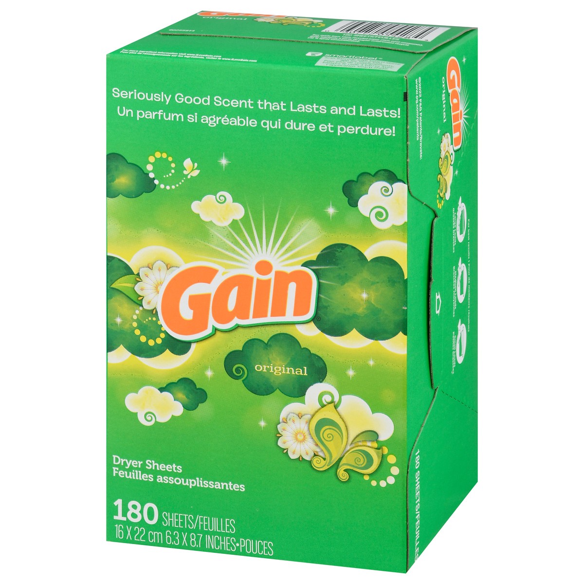 slide 16 of 16, Gain Original Dryer Sheets 180 ea, 180 ct