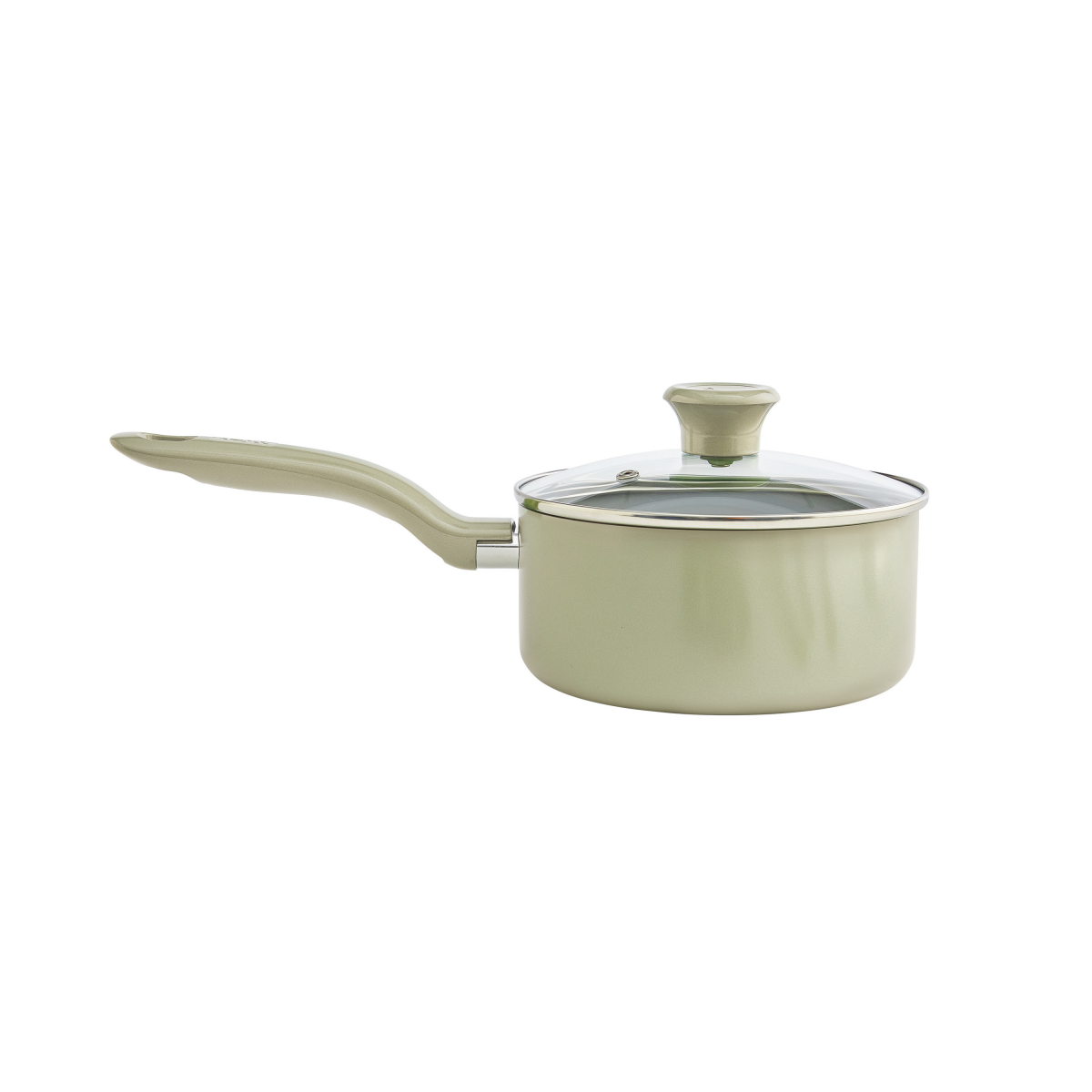 slide 1 of 1, T Fal T-fal Fresh Recycled Aluminum Ceramic Green Saucepan, 3 qt