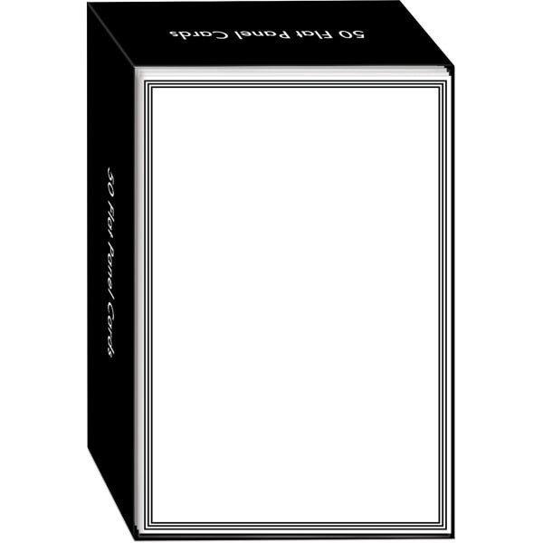 slide 1 of 2, Punch Studio Blank Note Cards, 5-1/2"" X 8-1/2"", Thin Borders, Set Of 50 Cards, 1 ct