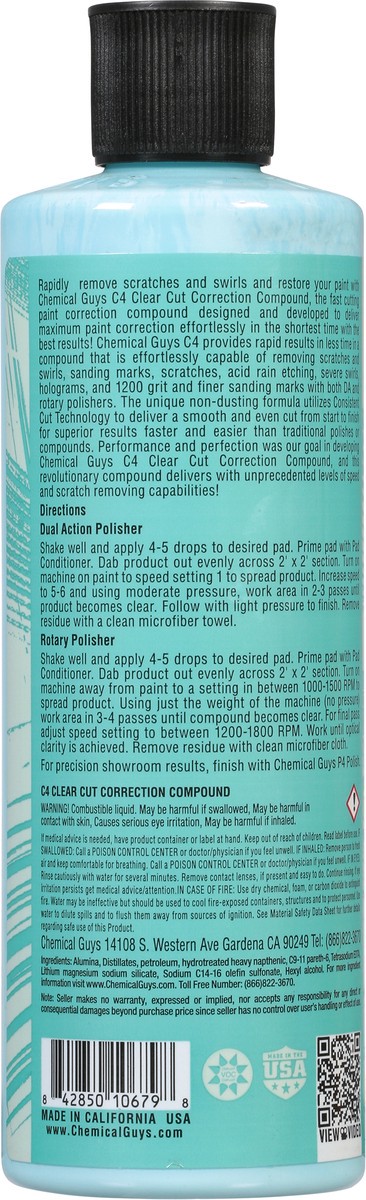 slide 10 of 10, Chemical Guys Clear Cut Correction Compound 16 fl oz, 16 fl oz